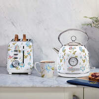 Laura Ashley 1.7L Kettle and 2 Slice Toaster Combo Elveden White