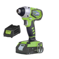 Greenworks 24V Brushless Impact Driver Kit 2.0Ah Battery and Charger