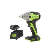 Greenworks 24V Brushless Impact Wrench Kit Battery and Charger