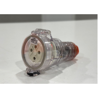 Industrial Socket 4 Pin 10A Three Phase Straight