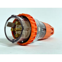 Industrial Plug 5 Pin 10A Three Phase Straight