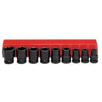 Ampro 1/2" Drive Imperial Impact Socket Set 9 Piece A5610