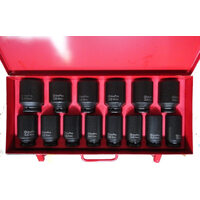 Ampro 3/4" Drive Metric Deep Impact Socket Set 14 Piece A5629