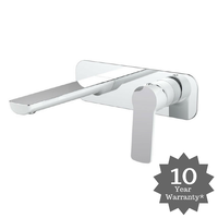 London Wall Mixer & Spout White & Chrome