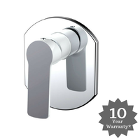 London Wall Mixer White & Chrome