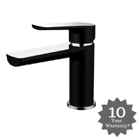 Vienna Basin Mixer Black & Chrome