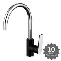 Vienna Kitchen Mixer Black & Chrome