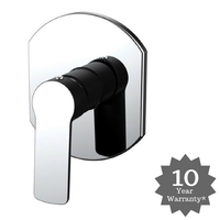 Vienna Wall Mixer Black & Chrome