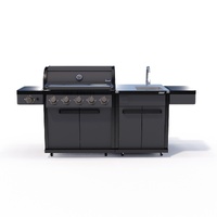 Coleman Pro Series 5 Burner Kitchen with Sink Module - Matt Black