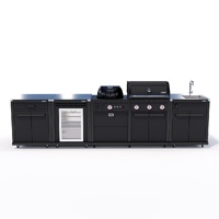 Coleman Revolution Dual Fuel Kitchen with Sink Fridge and Storage Modules - Matt Black