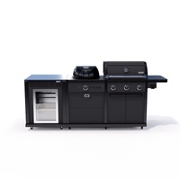 Coleman Revolution Dual Fuel Kitchen with Fridge Modules - Matt Black