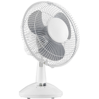 Sunair 23cm Oscillating Desk Fan White DF23