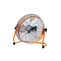 Heller 10 Inch Rechargeable Fan Orange