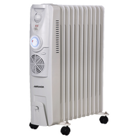 Heller 2400W 11 Fin Oil Heater with Fan & Timer HOCH11FT