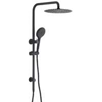 Ideal Shower System With Rail Black