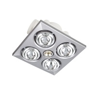 Heller 3 in1 Silver Bathroom Exhaust Fan with LED JACK-S