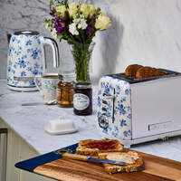 Laura Ashley 1.7L Jug Kettle and 2 Slice Toaster Combo China Rose