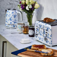 Laura Ashley 1.7L Jug Kettle and 4 Slice Toaster Combo China Rose