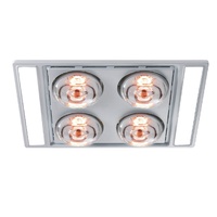 Heller Led 3In1 Bathroom Exhaust Duct Kit Silver