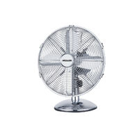 Heller 30cm Metal Desk Fan Chrome Metal MDF30CH