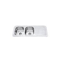 Double Sink With Side Drain