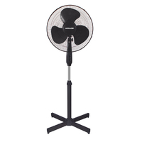 Heller 40cm Black Pedestal Fan PF40B