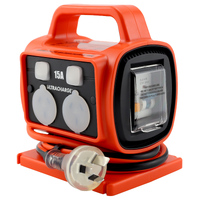 Ultracharge 15A 4 Way RCD Power Block Ur115/4R