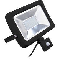 Ultracharge 20W Sensor Led Flood Light Black Ur200Fl20Gb