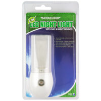ULTRACHARGE 0.2W LED NIGHT LIGHT WITH DAY/NIGHT SENSOR URNL003