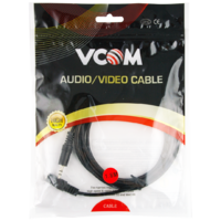 Vcom 3.5St M/3.5St F Lead Nickel Plated Black 1.8M