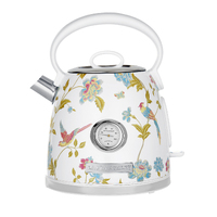 Laura Ashley Elveden 1.7L Kettle White & Silver SBEK858WS