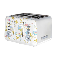 Laura Ashley Elveden 4 Slice Toaster White SBT583WS