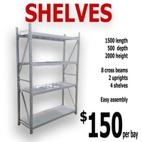 4 Levels Metal Shelvings