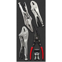 Ampro Lock Grip Pliers & Remove Tool Set 5 Piece T28349