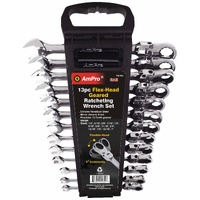 Ampro Flex Geared Combination Wrench 13 Pieces
