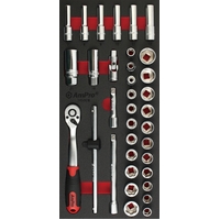 Ampro 3/8" Drive Metric Sockets Set 35 Piece T45328
