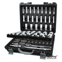 Ampro 1/2" Drive Metric and Imperial Socket Set 87 Piece T46173