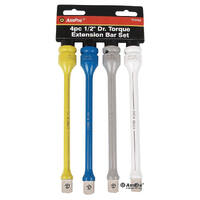 Ampor 1/2" Drive Torque Extension Bar Set 4 Piece T75742