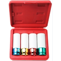 AMPRO SOCKET 4 PCS 1/2 DR THIN WALL T75765