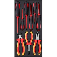 Ampro Insulated pliers & Screwdriver Set 9 Piece TS38474
