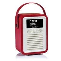 VQ Retro Mini DAB Radio - Red